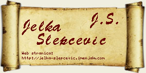 Jelka Slepčević vizit kartica